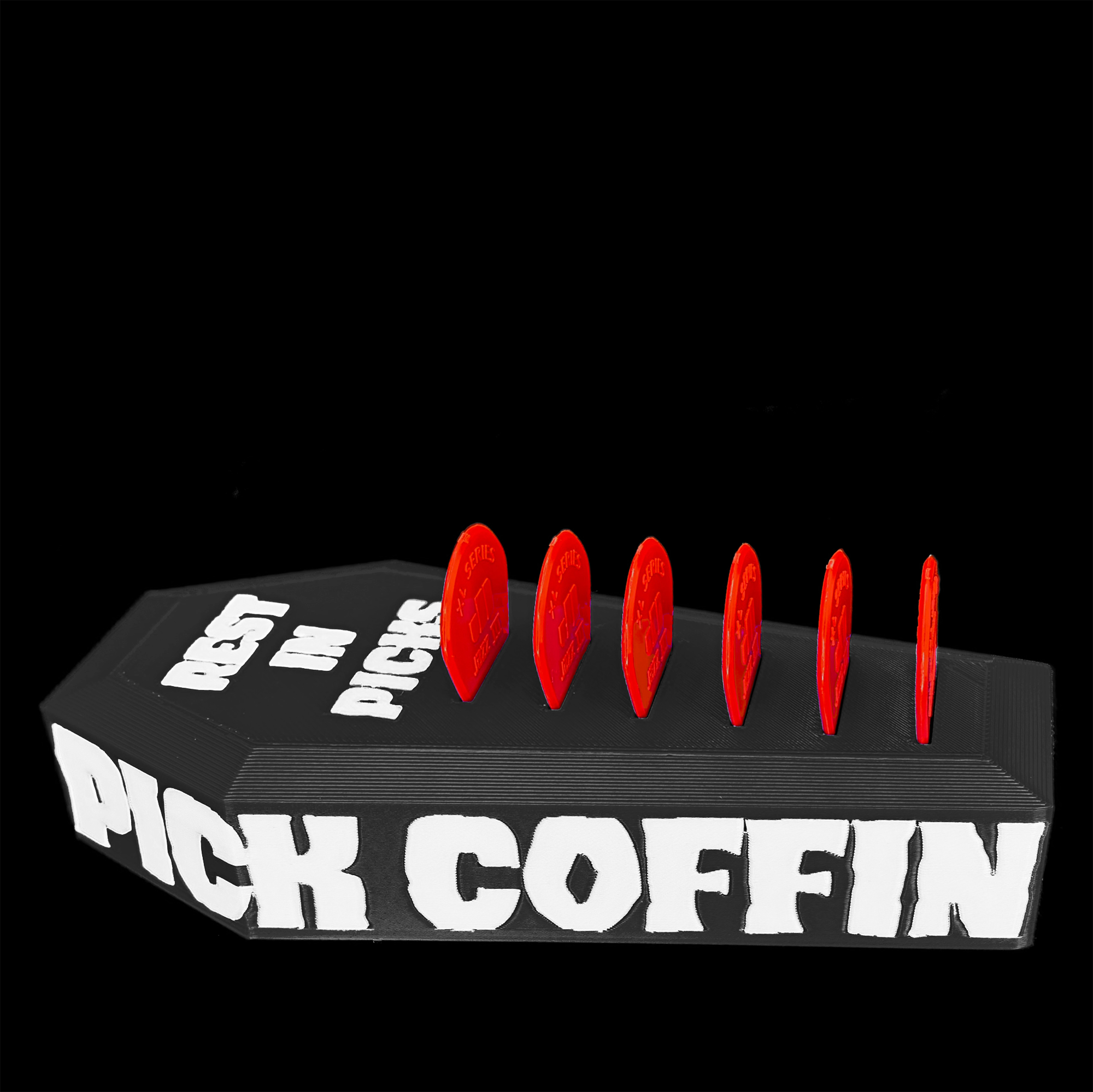 PICK COFFIN™ GUITAR SIX PICK HOLDER #101CF