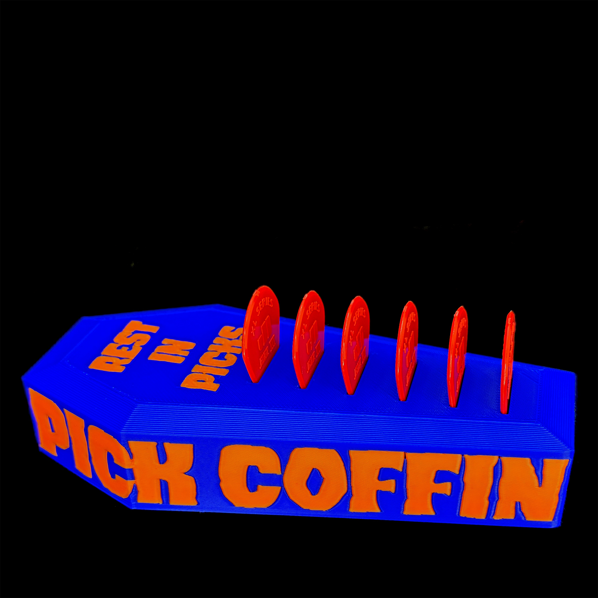 PICK COFFIN™ GUITAR SIX PICK HOLDER #221CF